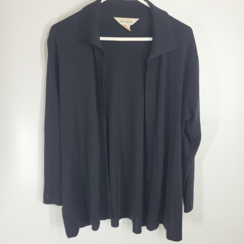 Exclusively Misook Open Front Cardigan - image 1